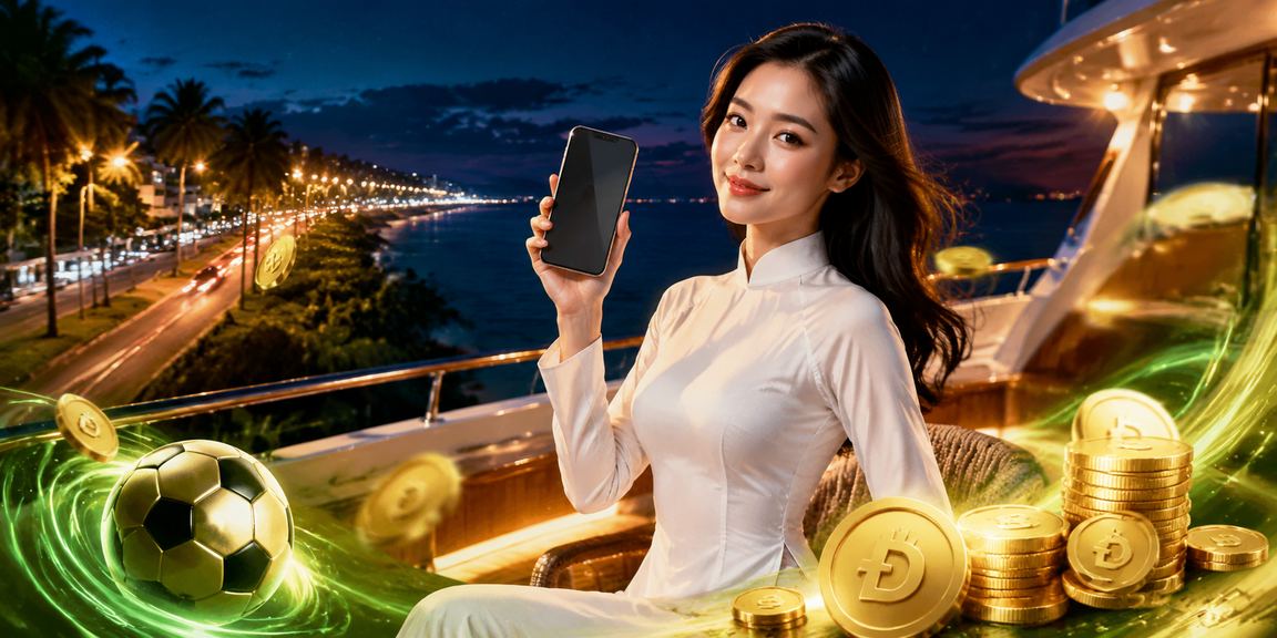 Người mặc áo dài tại Mũi Né tham gia đăng ký nhận thưởng trên điện thoại bên bãi biển